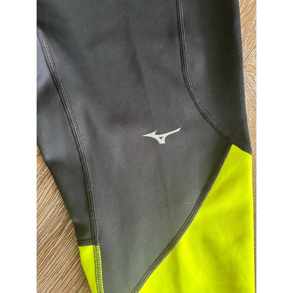 Mizuno neon, black performance leggings, women's size large - Picture 4 of 7